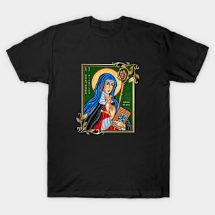 St. Gertrude of Nivelles Patron Saint of Cats Lovers T-Shirt